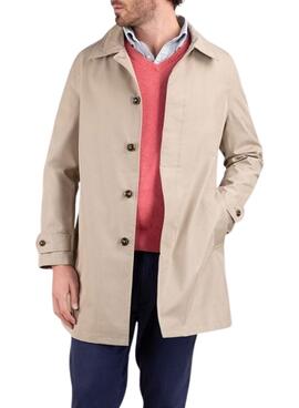 Manteau beige El Ganso pour homme