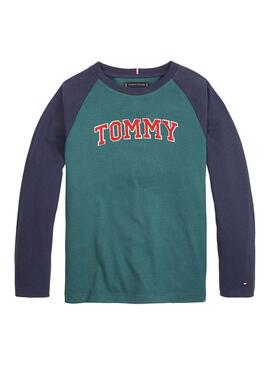 T-Shirt Logo Tommy Hilfiger Applique Logo Vert 