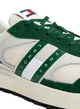 Chaussures Tommy Jeans Technical vertes pour homme