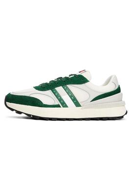 Chaussures Tommy Jeans Technical vertes pour homme