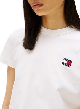 T-shirt Tommy Jeans Reg blanc pour femme