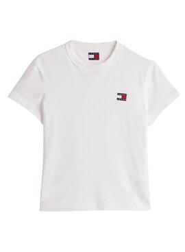 T-shirt Tommy Jeans Reg blanc pour femme