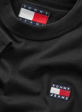 T-shirt Tommy jeans Reg noir pour femme