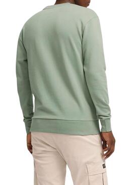 Sweatshirt Jack and Jones Beau vert pour homme.