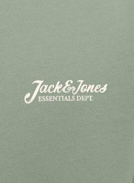Sweatshirt Jack and Jones Beau vert pour homme.