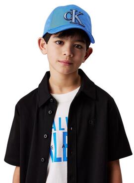 Casquette Calvin Klein Jeans Monologue bleue pour enfant