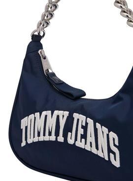 Sac Tommy Jeans Shoulder Chain bleu marine pour femme