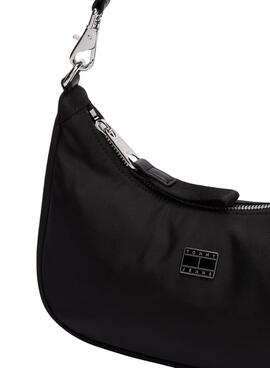 Sac à bandoulière noir Tommy Jeans Iconic Shoulder pour femme