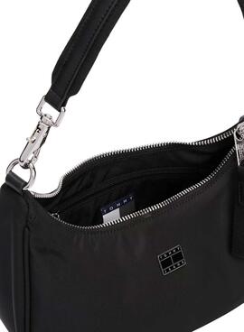 Sac à bandoulière noir Tommy Jeans Iconic Shoulder pour femme