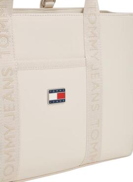 Sac à main Tommy Jeans Daily Elevated beige pour femme