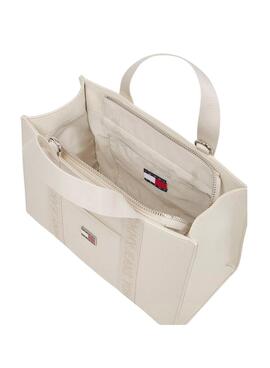 Sac à main Tommy Jeans Daily Elevated beige pour femme