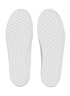 Baskets Tommy Hilfiger Vulc Textile blanches pour femmes