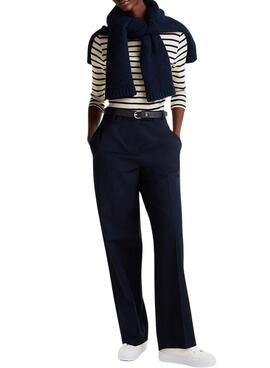 Baskets Tommy Hilfiger Vulc Textile blanches pour femmes