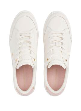 Chaussures Tommy Hilfiger Chic Court blanches pour femmes