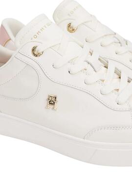 Chaussures Tommy Hilfiger Chic Court blanches pour femmes