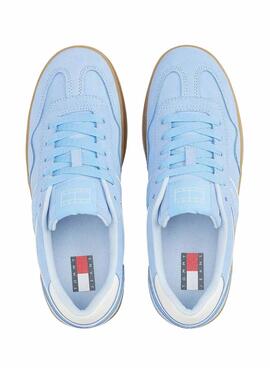 Baskets Tommy Jeans Greenwich Platform bleues pour femme