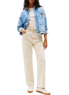 Chaussures Tommy Jeans The Greenwich Mix beige pour femme