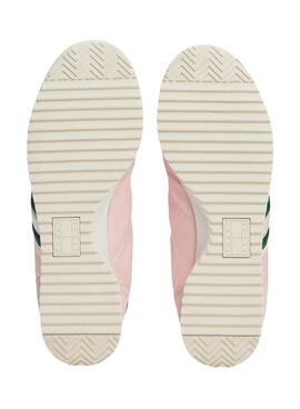 Chaussures de sport Tommy Jeans Retro Runner rose pour femme