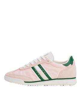 Chaussures de sport Tommy Jeans Retro Runner rose pour femme