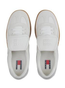 Sneakers Tommy Jeans The Greenwich Flag blanc pour femme