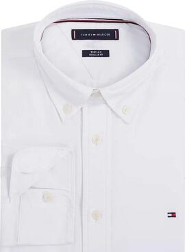 Chemise Tommy Hilfiger Core Flex blanche pour homme