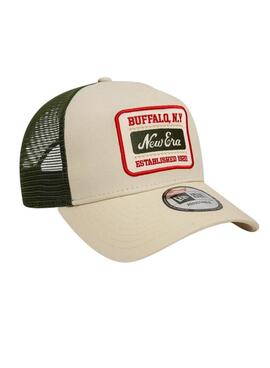 Casquette New Era Trucker Patch beige pour homme