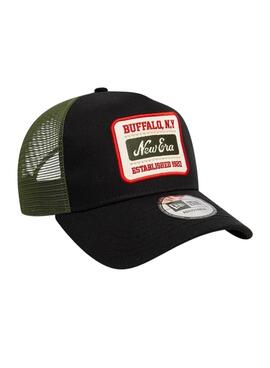 Casquette New Era Trucker Patch noire pour homme