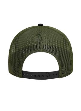 Casquette New Era Trucker Patch noire pour homme