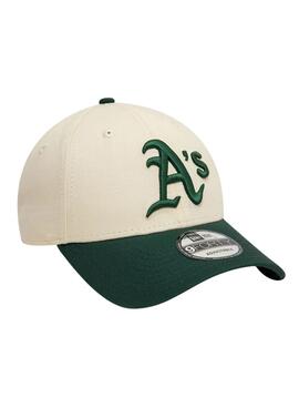 Casquette New Era Colour Block beige et vert pour homme