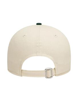 Casquette New Era Colour Block beige et vert pour homme