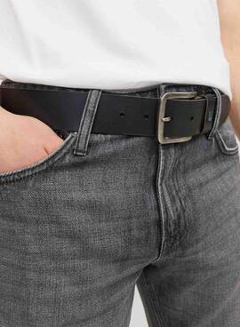Ceinture Jack and Jones Flag noire pour homme