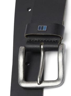 Ceinture Jack and Jones Flag noire pour homme