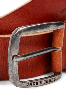 Ceinture Jack and Jones Paul marron pour homme