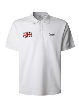 Polo Pepe Jeans Union Polo blanc pour homme