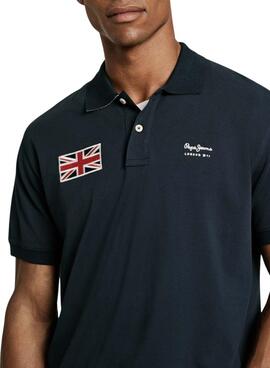 Polo Pepe Jeans Union Polo bleu marine pour homme