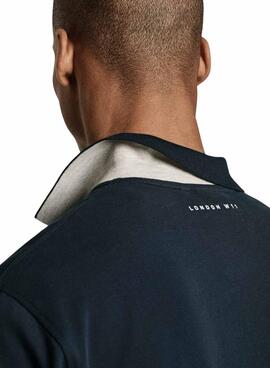 Polo Pepe Jeans Union Polo bleu marine pour homme