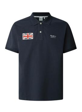 Polo Pepe Jeans Union Polo bleu marine pour homme
