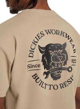 T-shirt Dickies Wrench beige pour homme