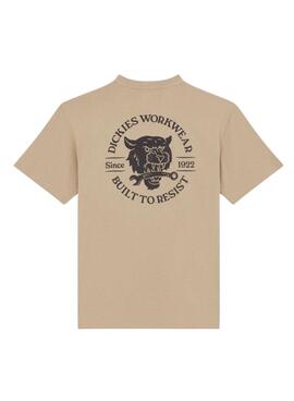 T-shirt Dickies Wrench beige pour homme