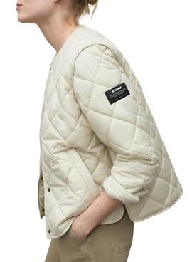 Veste Ecoalf Musa beige pour femme
