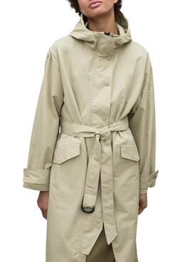 Veste Ecoalf Juno beige pour femme