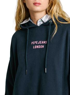 Sweatshirt Pepe Jeans Rikki bleu marine pour femme