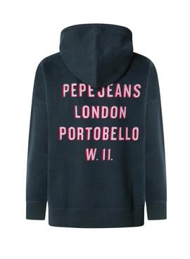 Sweatshirt Pepe Jeans Rikki bleu marine pour femme