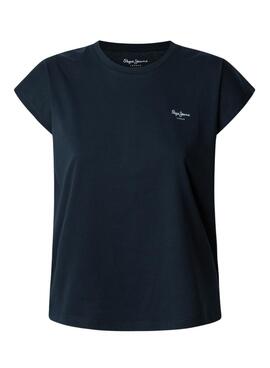 T-shirt Pepe Jeans Blooma bleu marine pour femme