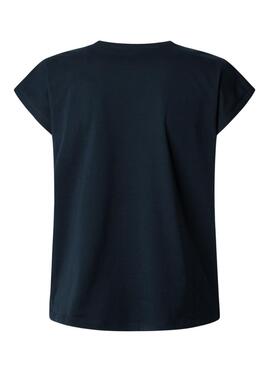 T-shirt Pepe Jeans Blooma bleu marine pour femme
