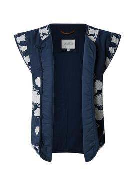 Veste ethnique Pepe Jeans Heaven bleu marine pour femme.