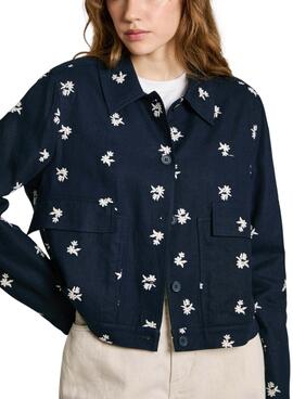 Veste Pepe Jeans Georgina bleu marine pour femme