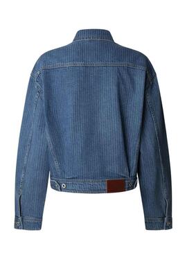 Veste en jean à rayures Pepe Jeans pour femme