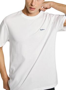T-shirt Pepe Jeans Contrast Connor blanc pour homme