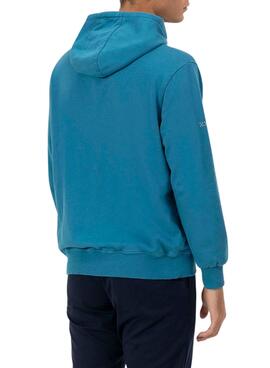 Sweat à capuche El Pulpo Sealovers bleu saphir pour homme